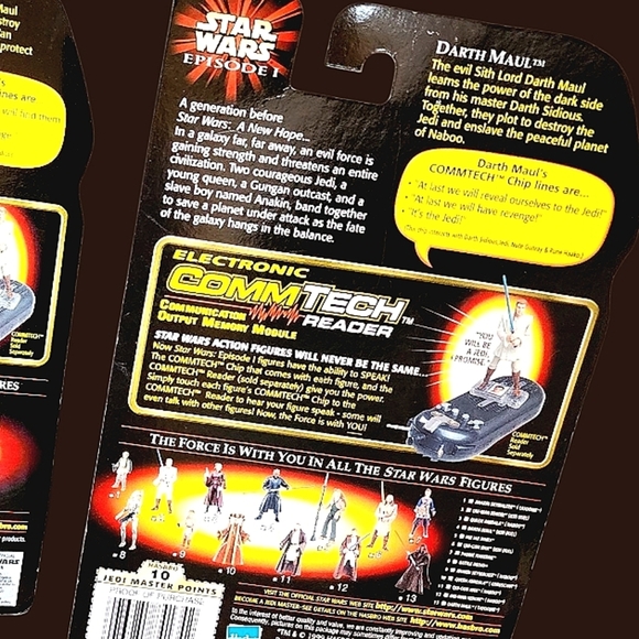 NIP!!! Star Wars Episode 1 Darth Maul X 2!! Each Includes A CommTech chip! - Picture 3 of 9
